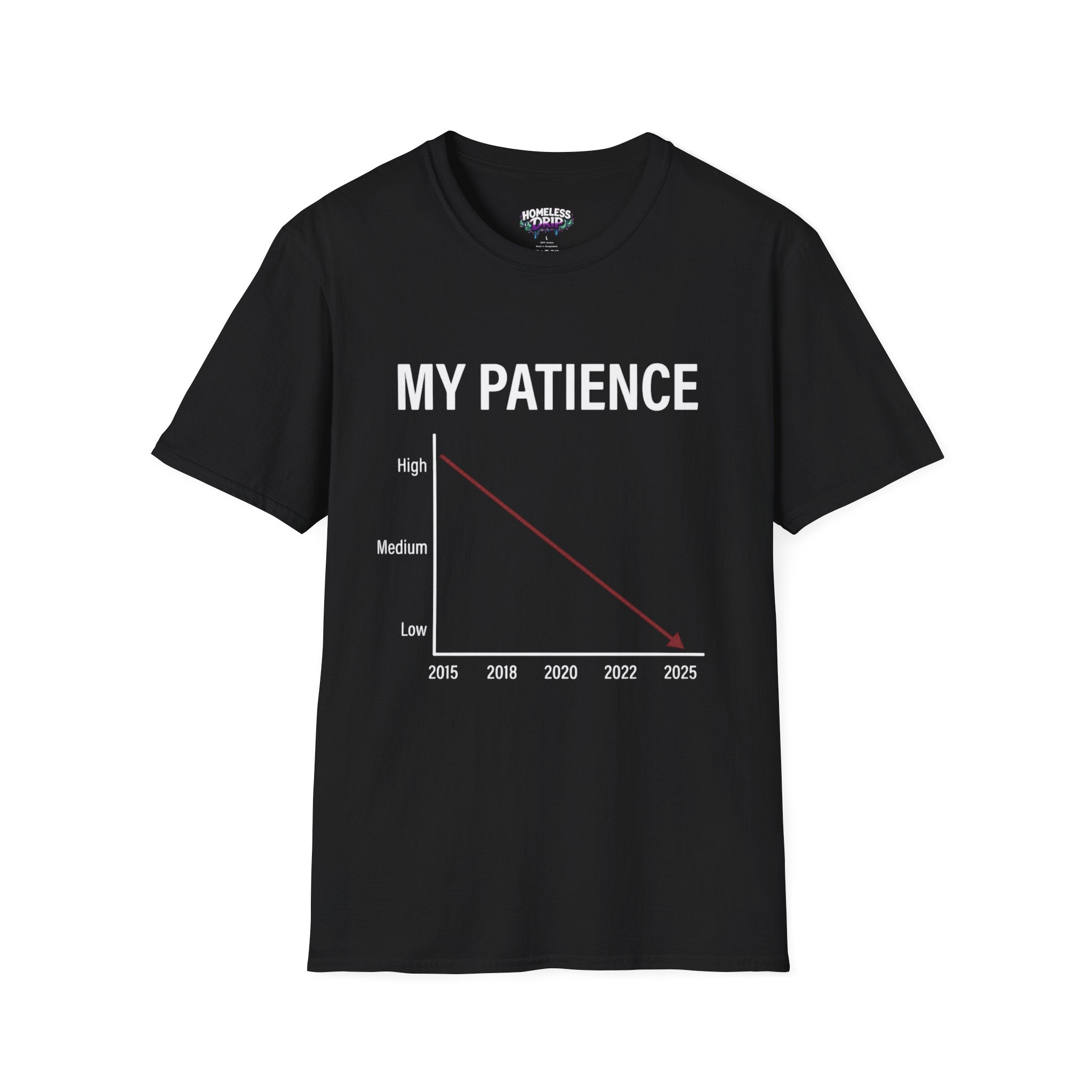 My Patience T-Shirt — Funny Graph Tee